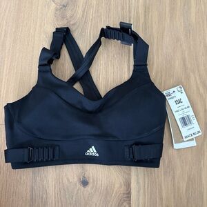 Adidas Women's Black Strappy Sports Bra